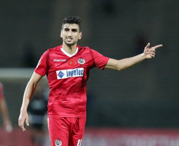 Walid El Karti of Wydad during the 2019 TOTAL CAF Champions League match between Mamelodi Sundowns and Wydad at the Lucas Moripe Stadium, Atteridgeville on the 19 January 2019 ©Muzi Ntombela/BackpagePix