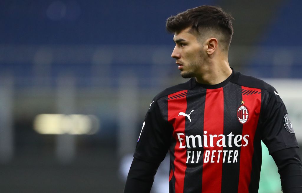 MILAN, ITALY - MARCH 03: Diaz Brahim of AC Milan looks on during the Serie A match between AC Milan  and Udinese Calcio at Stadio Giuseppe Meazza on March 03, 2021 in Milan, Italy. (Photo by Marco Luzzani/Getty Images)