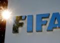FILE PHOTO: The logo of FIFA is seen in front of its headquarters in Zurich, Switzerland September 26, 2017.   REUTERS/Arnd Wiegmann/File Photo