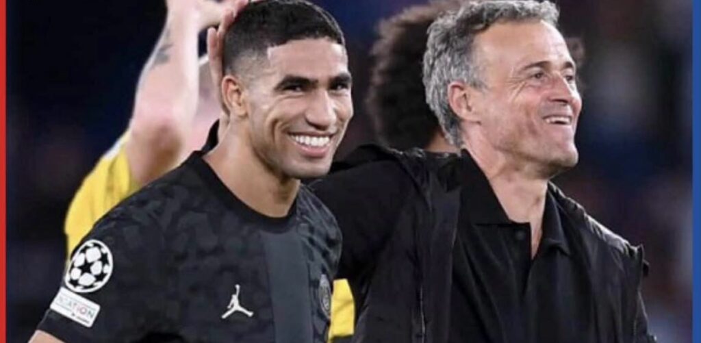 إنريكي : ” سعيد بدعوة حكيمي للمنتخب المغربي  .. وسنبقى على تواصل لمعرفة جديده الصحي “