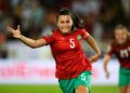 Elchad Nesryne of Morocco celebrates her goal during the 2022 Womens Africa Cup of Nations game between Uganda and Morocco at Prince Moulay Abdellah Stadium in Rabat, Morocco on 5 July 2022 © Ryan Wilkisky/Sports Inc - Photo by Icon sport