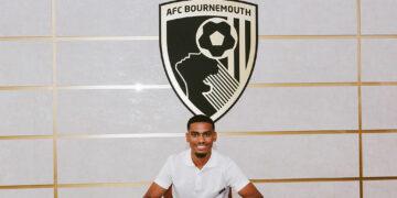 BOURNEMOUTH, ENGLAND - AUGUST 20:  In this image released on August 21,2025, AFC Bournemouth unveil new signing Amine Adli on August 20, 2025 in Bournemouth, England.  (Photo by AFC Bournemouth/AFC Bournemouth via Getty Images)