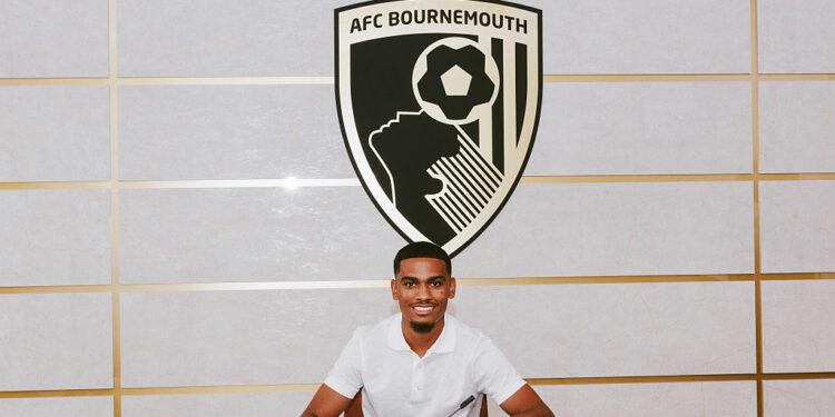 BOURNEMOUTH, ENGLAND - AUGUST 20:  In this image released on August 21,2025, AFC Bournemouth unveil new signing Amine Adli on August 20, 2025 in Bournemouth, England.  (Photo by AFC Bournemouth/AFC Bournemouth via Getty Images)